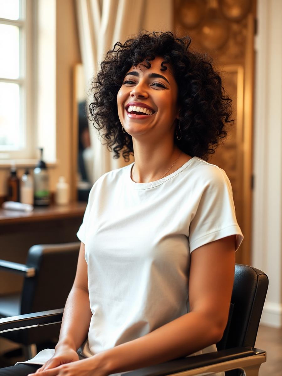 Precision haircut and blow-dry finish at Bounce & Craft
